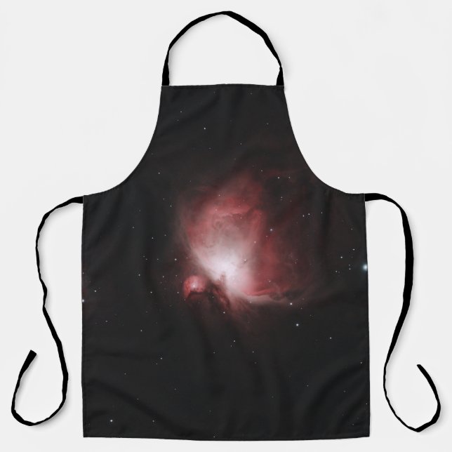 TABLIER GALAXIE ROUGE ET NOIR AVEC ÉTOILES (Recto)