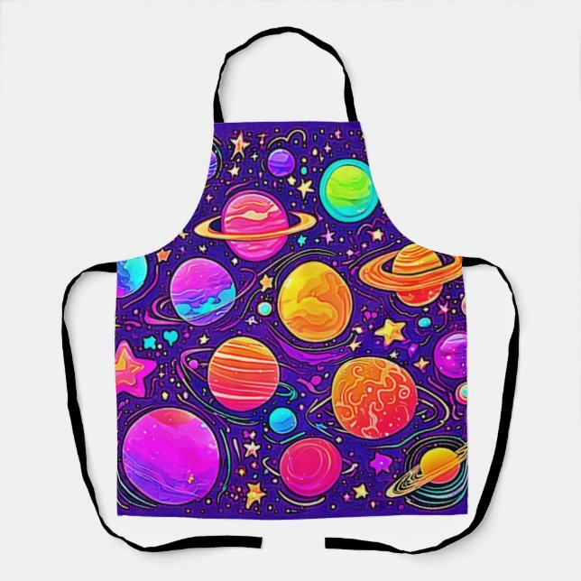 Tablier Galaxie Whimsical en teintes douces (Recto)