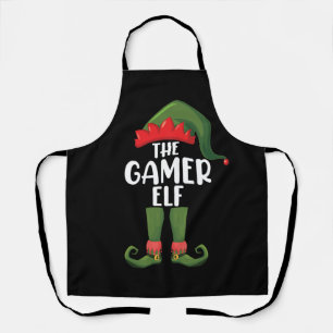 Tablier Gamer Elf Correspondant Famille Noël Gamer