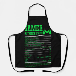 Tablier Gamer Nutrition Facts for Teen Boys