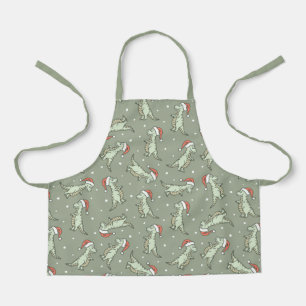 Tablier Garçon Noël Dinosaure Santa Claus Dino T-Rex Sage