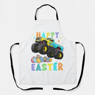 Tablier Garçons Joyeuses Pâques Monster Truck Œufs de Pâqu