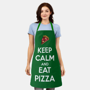 Tablier Gardez votre calme et mangez une pizza 2
