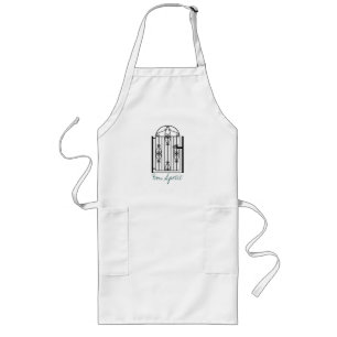 tablier gastronome long de 30 pouces avec la porte