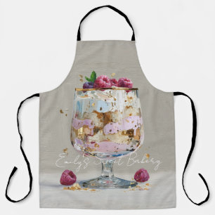 Tablier Gâteau de fête d'anniversaire floral à l'huile ros
