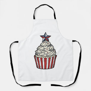 Tablier Gâteau Patriote Gravure Vintage Quatre Juillet