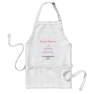 Tablier Gâteau rose blanc