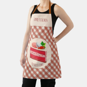 Tablier gâteau velours rouge avec fromage à la crème et fr