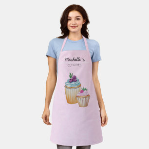 Tablier Gâteaux et fruits à l'aquarelle