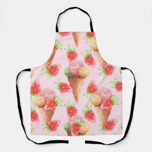 Tablier Gaufrette de glace à la fraise sucrée Apro