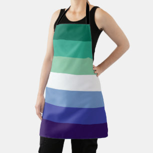 Tablier Gay Men's Pride, Striped Print, LGBTQ FIDE
