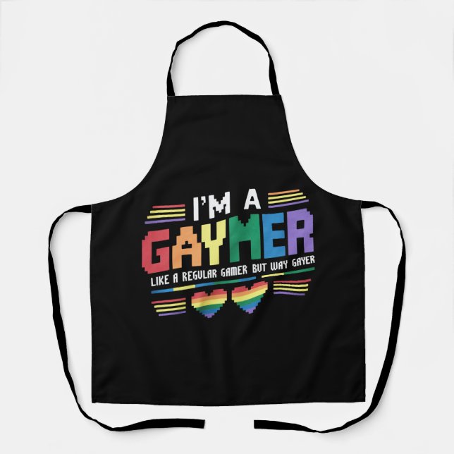 Tablier Gaymer Comme Un Joueur Régulier Mais Way Gayer Gam (Recto)