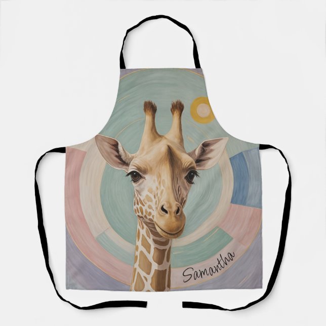 Tablier Géant doux : Pastel Giraffe (Recto)