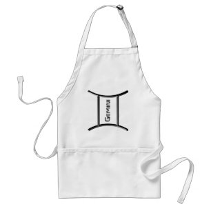 Tablier GEMINI, Conception abstraite du signe zodiaque,