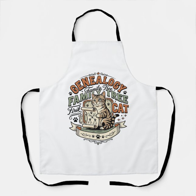 Tablier Généalogie Arbre Généalogique Chat Généalogie Arbr (Recto)