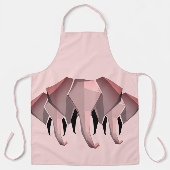 Tablier Géométrie Tête d'éléphant (Recto)