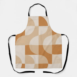 Tablier Géométrique Beige Moderne