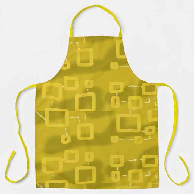 Tablier Géométrique jaune (Recto)
