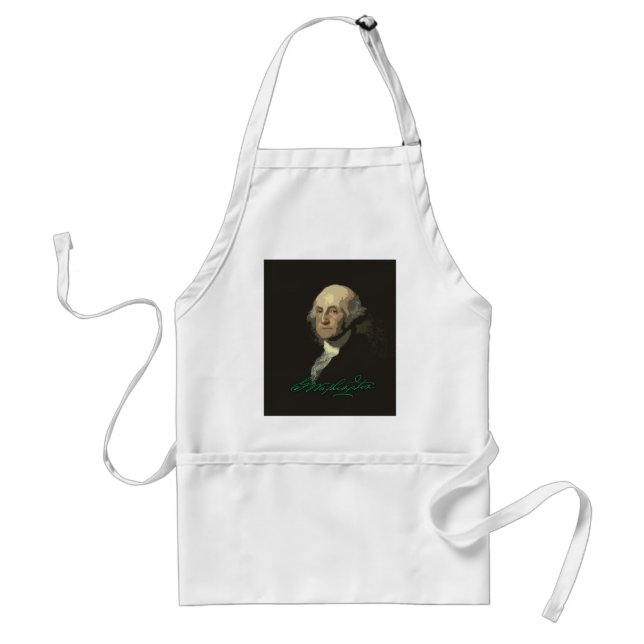 Tablier George Washington avec l'autographe (Devant)