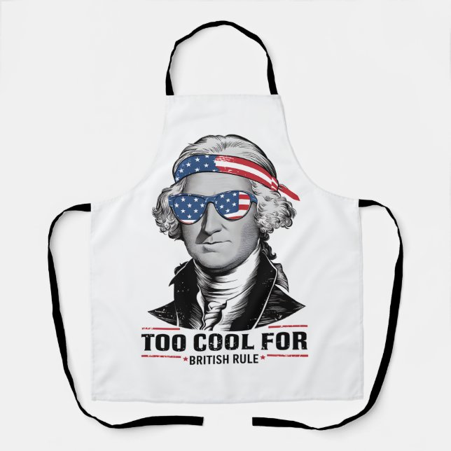 Tablier George Washington Cool Pour la British Rule 4 juil (Recto)
