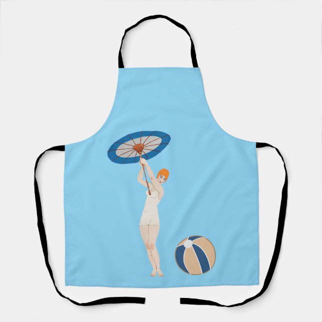 Tablier Georges Barbier Au Lido 1924 Illustration de mode (Recto)