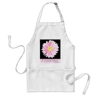 Tablier Gerbera Daisy rose sur Apron