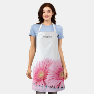 Tablier Gerbera Rose Daisies Élégante Photographie
