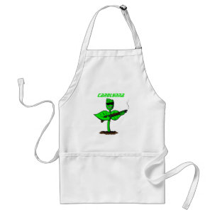 Tablier Germinator cyborg plante dessin humoristique