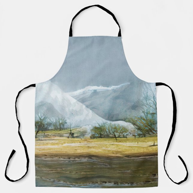 Tablier Geysers dans la vallée du Kamchatka. Peinture à l' (Recto)