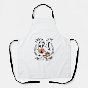 Tablier Ghost Cats Social Club Funny Automne Chat d'automn