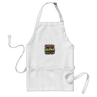 Tablier Ghouls veut juste s'amuser - Halloween design