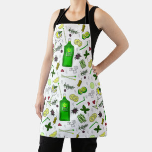 Tablier Gin Drinker Mixologue Cocktail Party