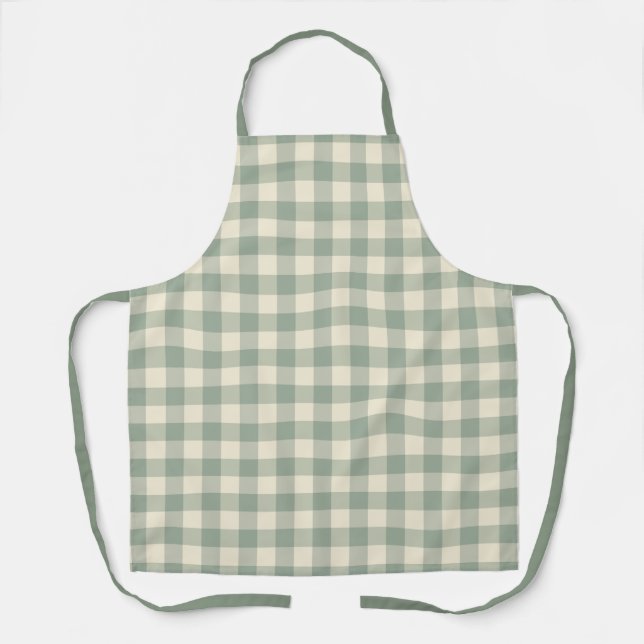 Tablier Gingham Presque Réveillé - Carreaux au bord de la  (Recto)