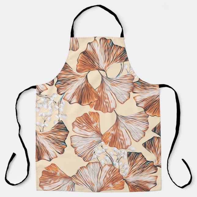 Tablier Gingko with fruits seamless pattern. Watercolor fl (Recto)