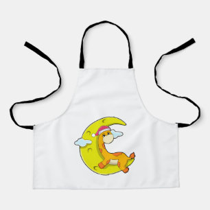 Tablier Girafe au coucher de la lune