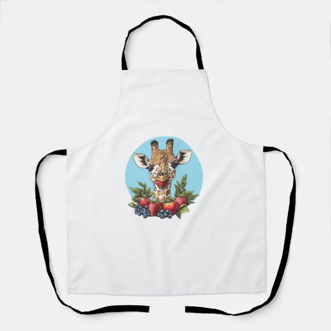 Tablier Girafe Aux Fraises Pommes De Bleuvres (Recto)