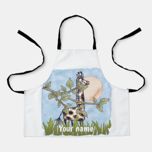 Tablier Girafe qui se cache