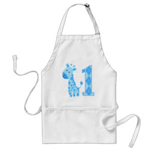 Tablier Giraffe Bleue Premier anniversaire