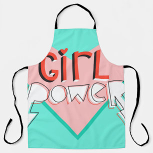 Tablier Girl Power : Slogan graphique mignon
