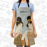 Tablier Girls geisha japonaises vintages en Kimonos<br><div class="desc">Illustration vintage image de la vie quotidienne avec deux belles femmes, des artistes japonaises traditionnelles appelées Geisha girls (geiko ou geigi) dont le travail est principalement de divertir les clients masculins. Ils agissent en tant qu'hôtesses et leurs compétences comprennent la prestation de divers arts japonais tels que la musique classique,...</div>