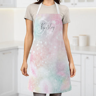 Tablier Glam Parties scintillant rose Pastel Motif fille