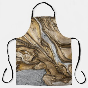 Tablier glamour 001 couleurs brunes liquides
