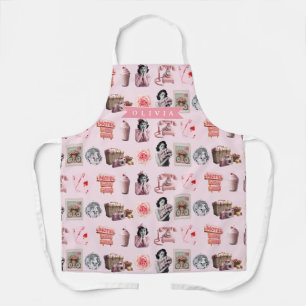 Tablier Glamour Personnalisé Pin-Up Vieil Hollywood Rétro