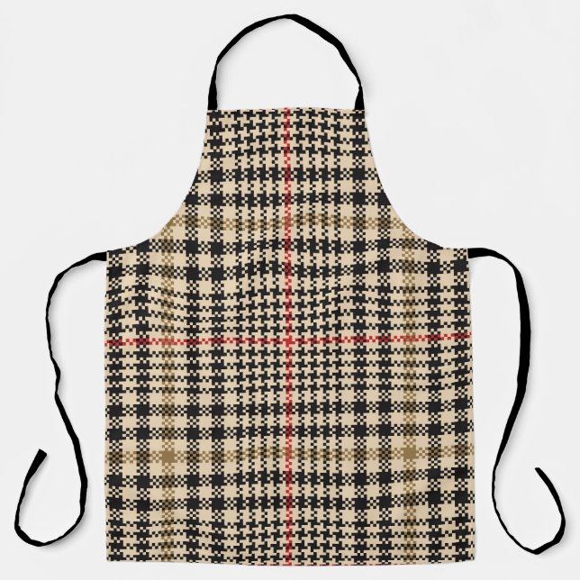 Tablier Glen Check Plaid Pixel Art (Recto)