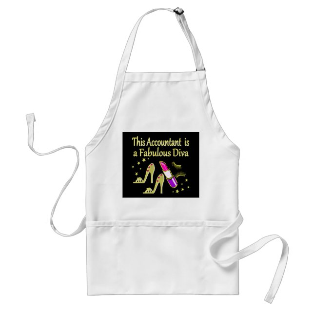 TABLIER GLITZY GOLD COMPTANT DESIGN (Devant)