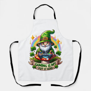 Tablier Gnome de joueur de la Saint-Patrick