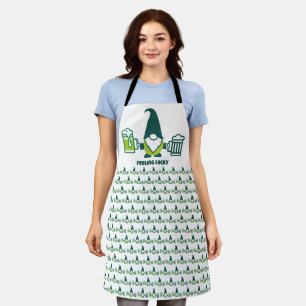 Tablier Gnome de la Saint-Patrick avec chope de bière