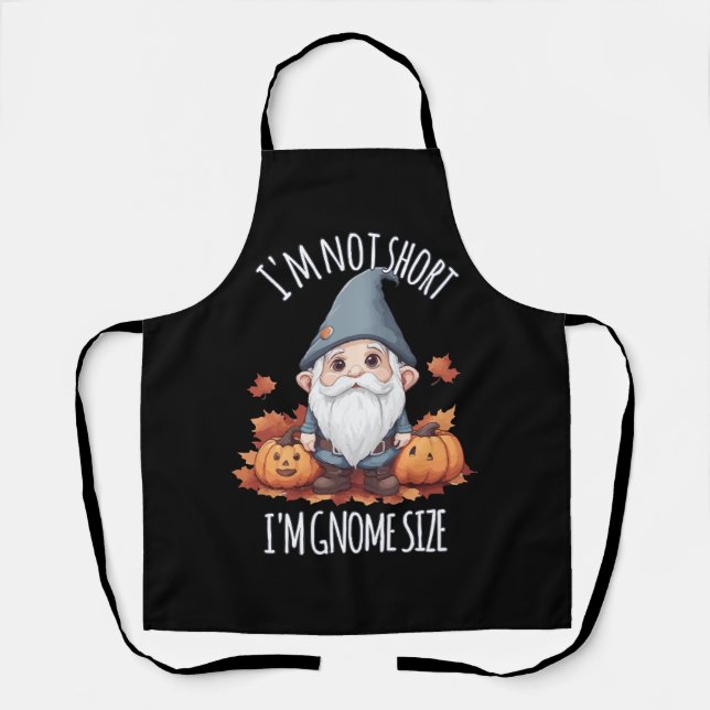 Tablier Gnome Mignon Fantaisiste en Automne (Recto)