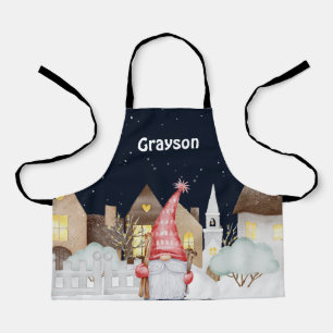 Tablier Gnome Vacances hivernales de neige