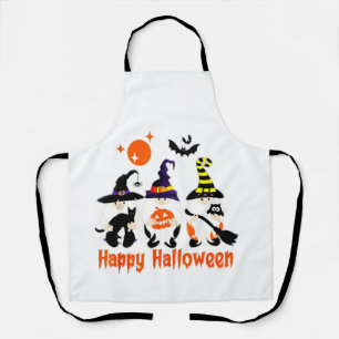 Tablier Gnomes d'Halloween Mignon Citrouille d'Automne